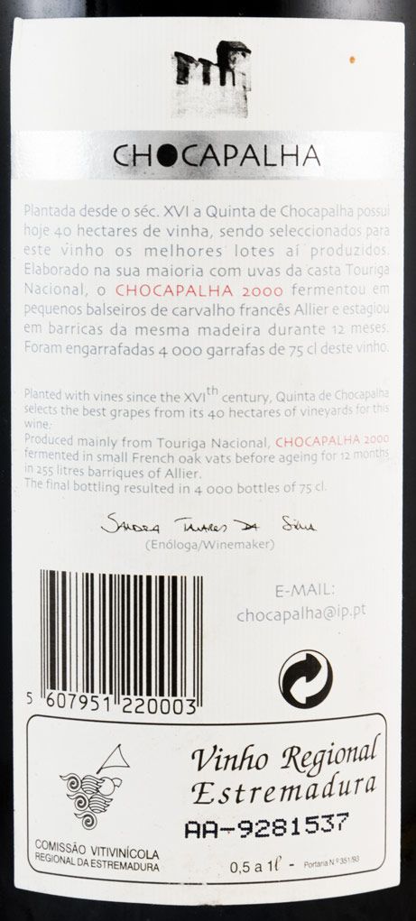 2000 Quinta de Chocapalha red