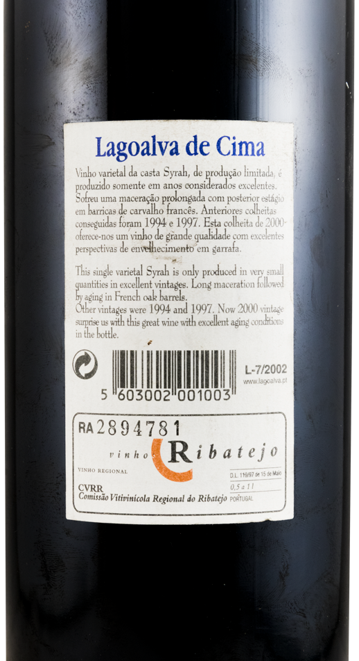 2000 Quinta da Lagoalva de Cima Syrah tinto