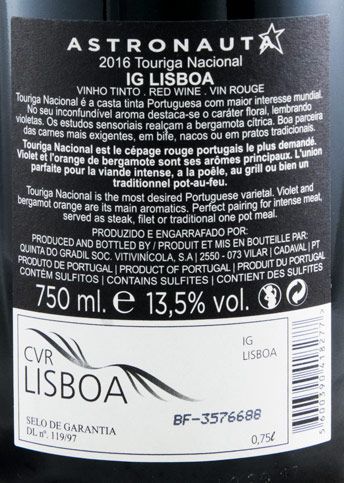 2016 Astronauta Touriga Nacional tinto