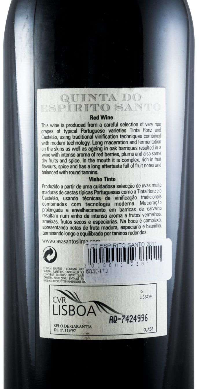 2011 Quinta do Espírito Santo tinto