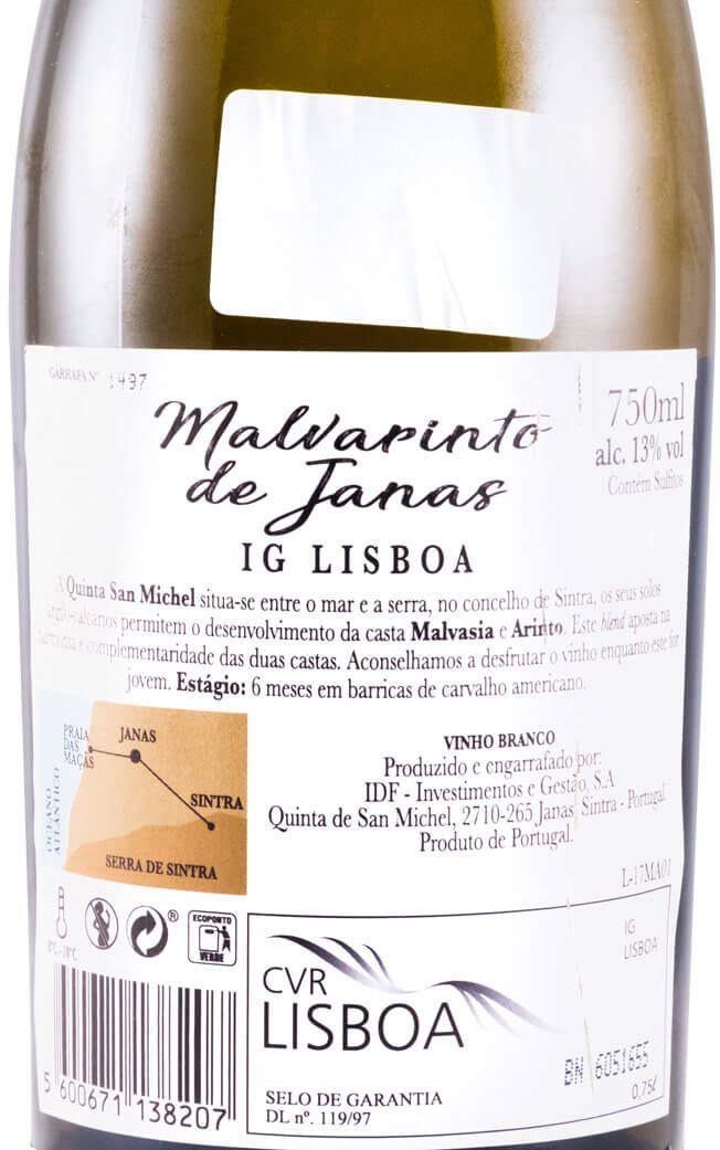 2017 Quinta de San Michel Malvarinto de Janas white