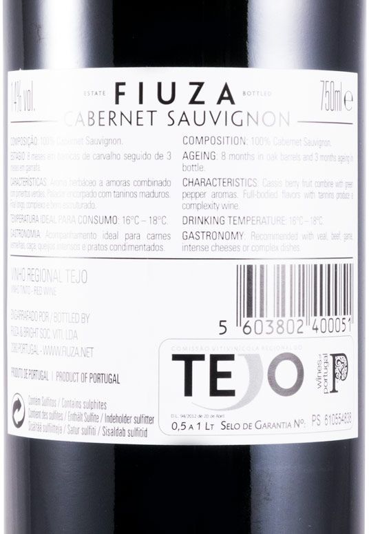 2018 Fiuza Cabernet Sauvignon tinto
