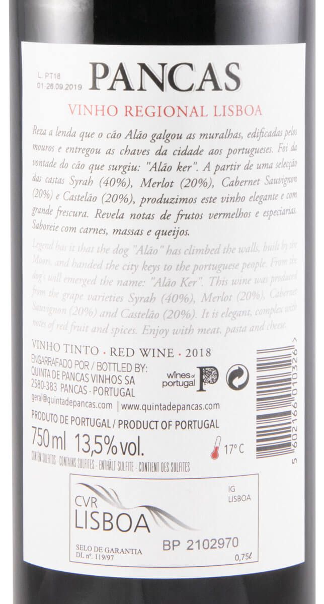 2018 Pancas tinto