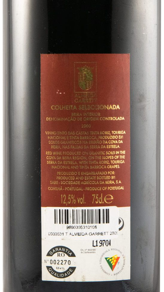 2000 Almeida Garrett Colheita Seleccionada red