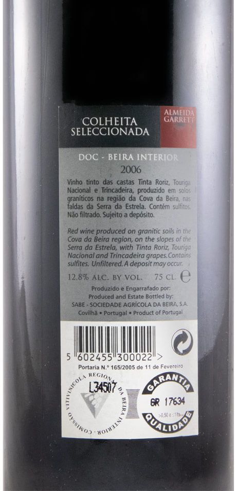2006 Almeida Garrett Colheita Seleccionada tinto