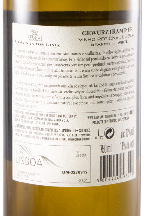 2018 Casa Santos Lima Gewurztraminer branco
