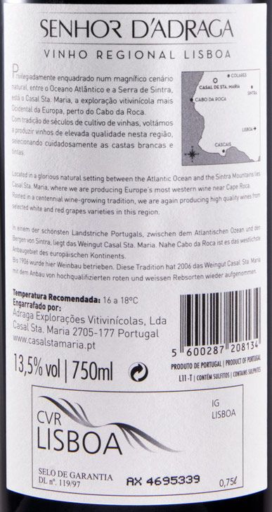 2013 Casal Sta. Maria Senhor d'Adraga tinto