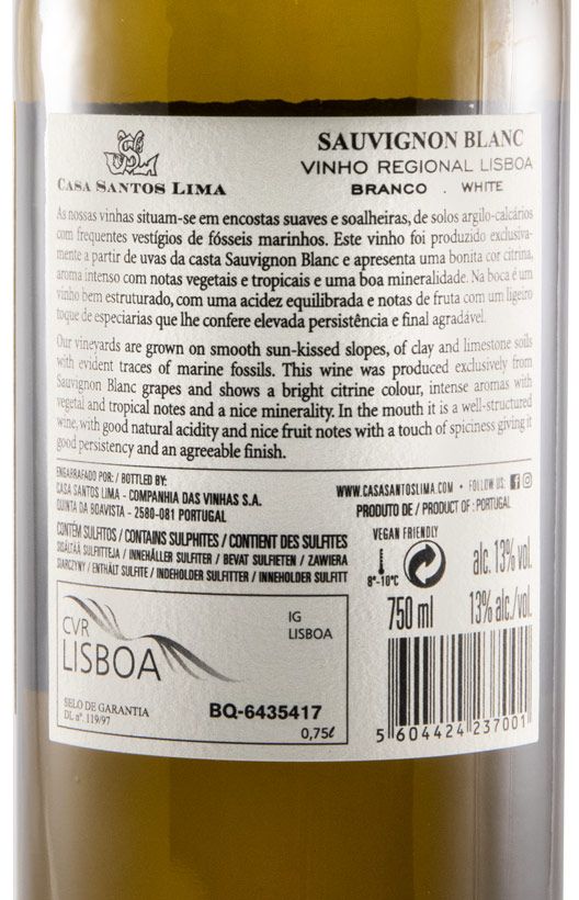2019 Casa Santos Lima Sauvignon Blanc branco