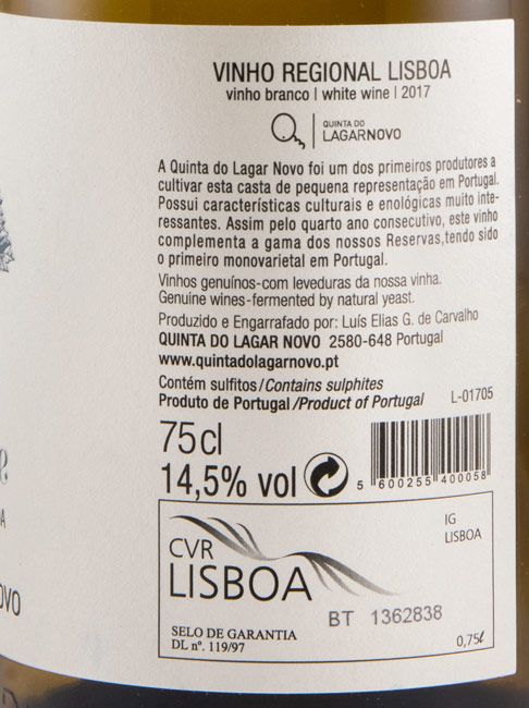 2017 Quinta do Lagar Novo Marsanne Reserva branco