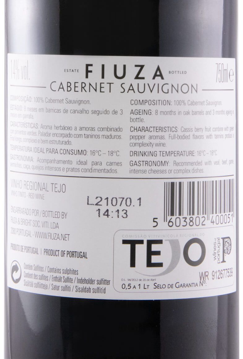 2019 Fiuza Cabernet Sauvignon tinto