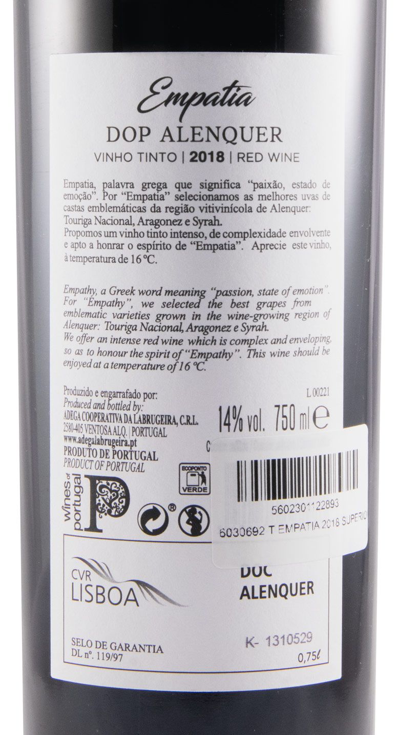 2018 Empatia Superior tinto
