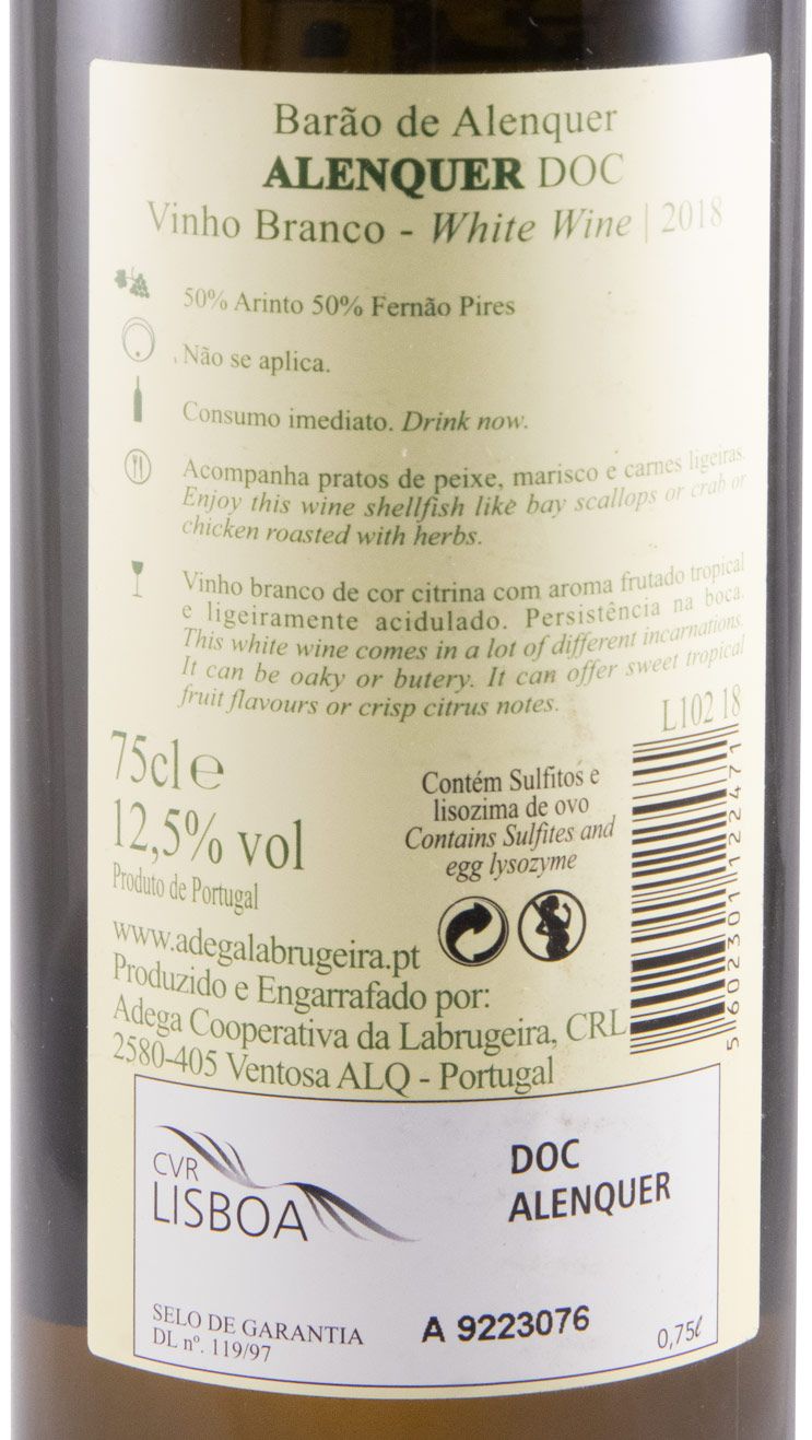 2018 Barão de Alenquer white