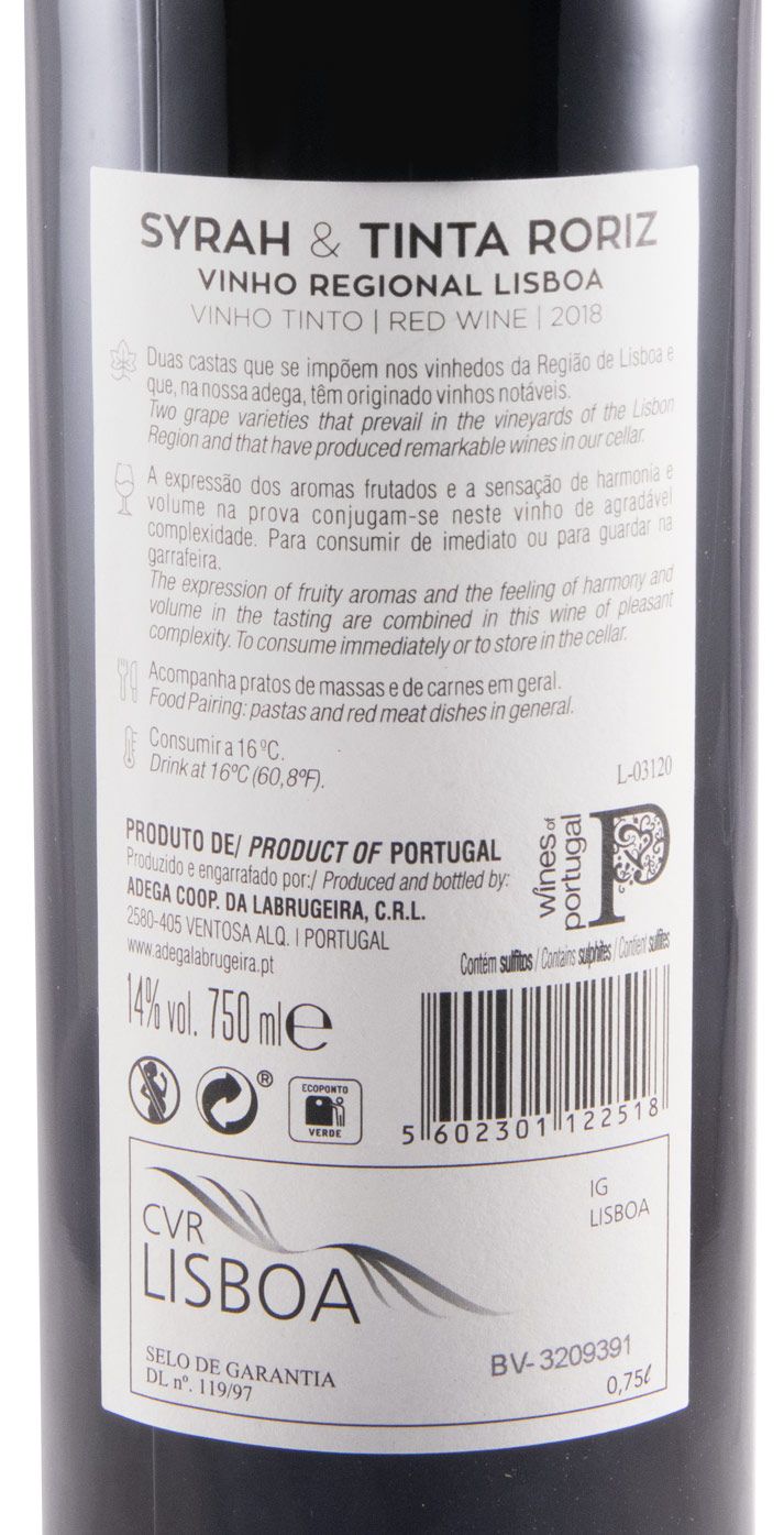 2018 ACL Syrah & Tinta Roriz red