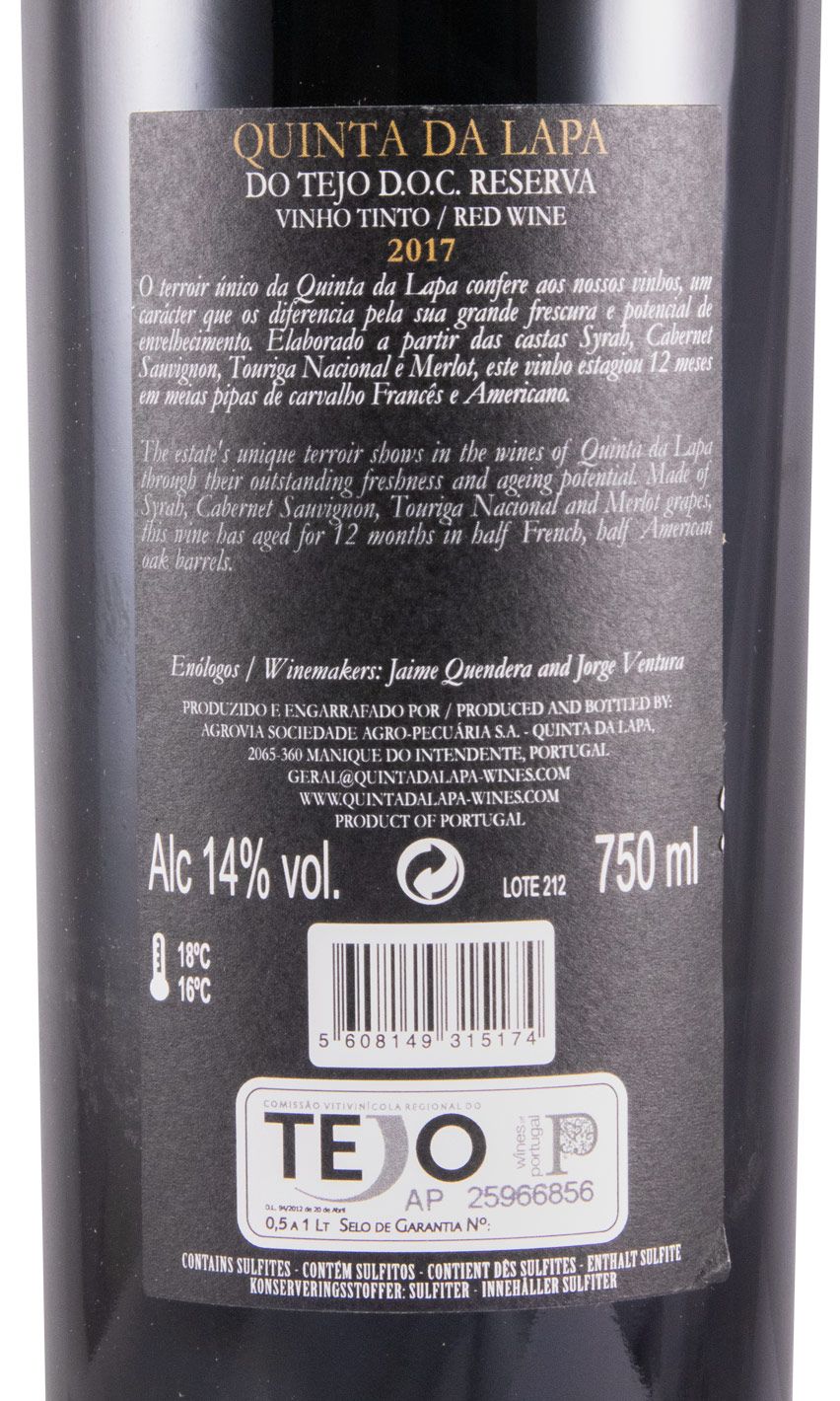 2017 Quinta da Lapa Reserva tinto