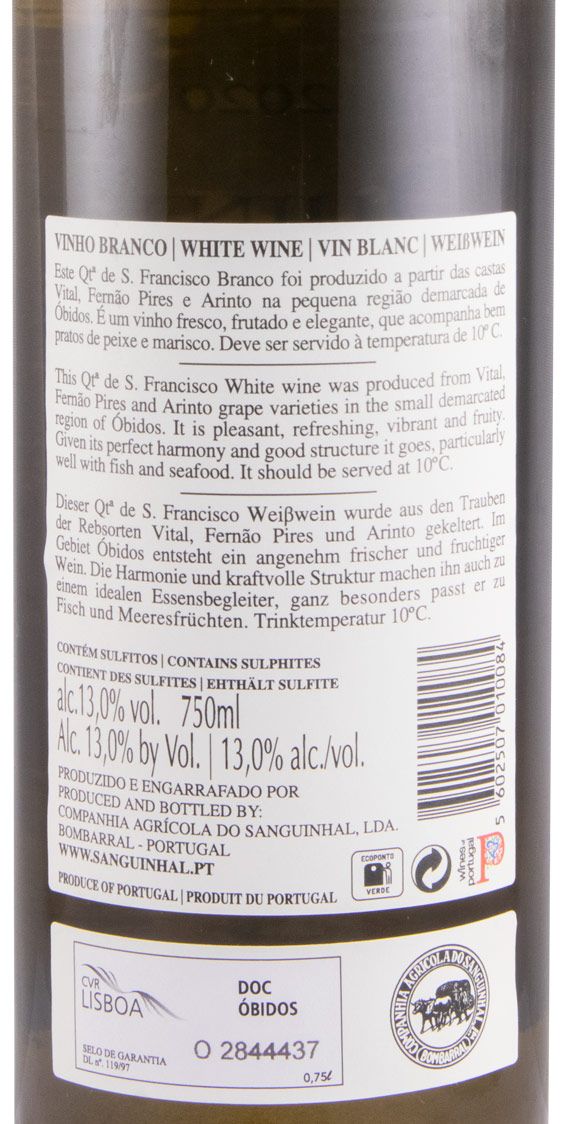 2020 Quinta de S. Francisco branco