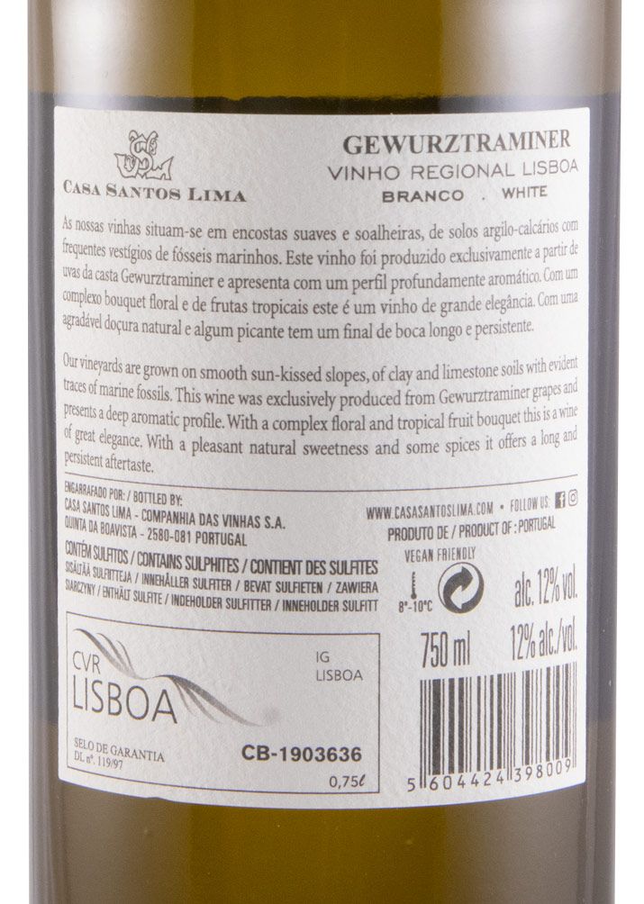 2020 Casa Santos Lima Gewürztraminer branco
