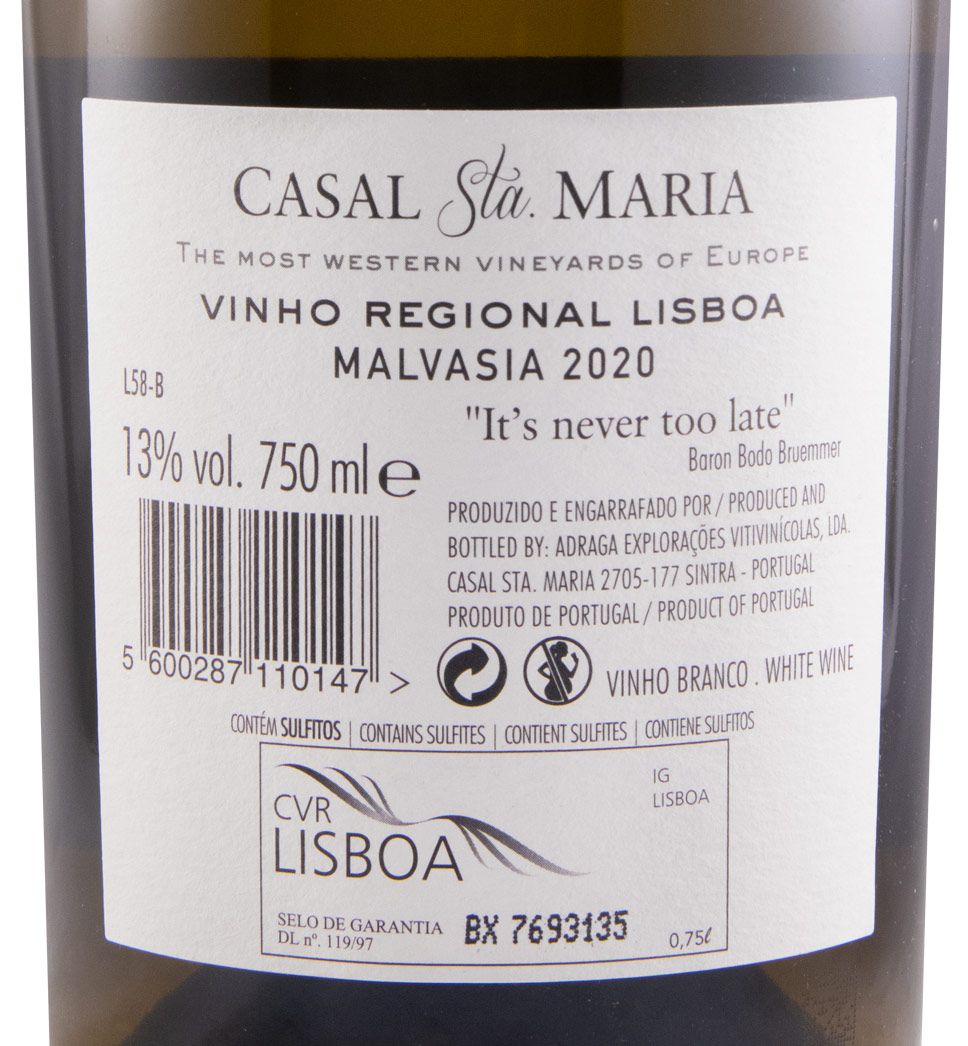 2020 Casal Sta. Maria Malvasia branco