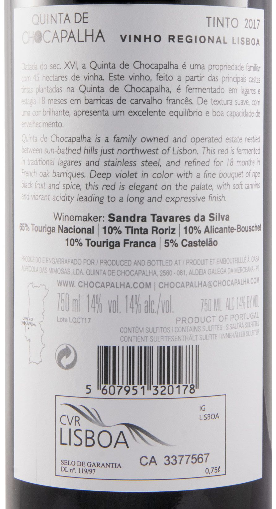 2017 Quinta de Chocapalha tinto
