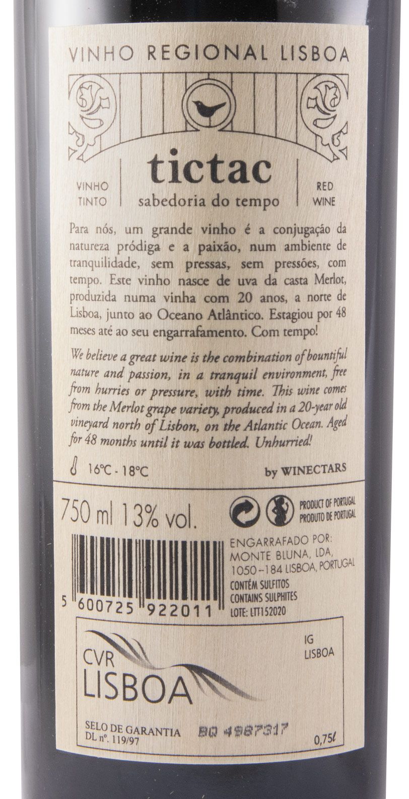2015 Monte Bluna Tictac red