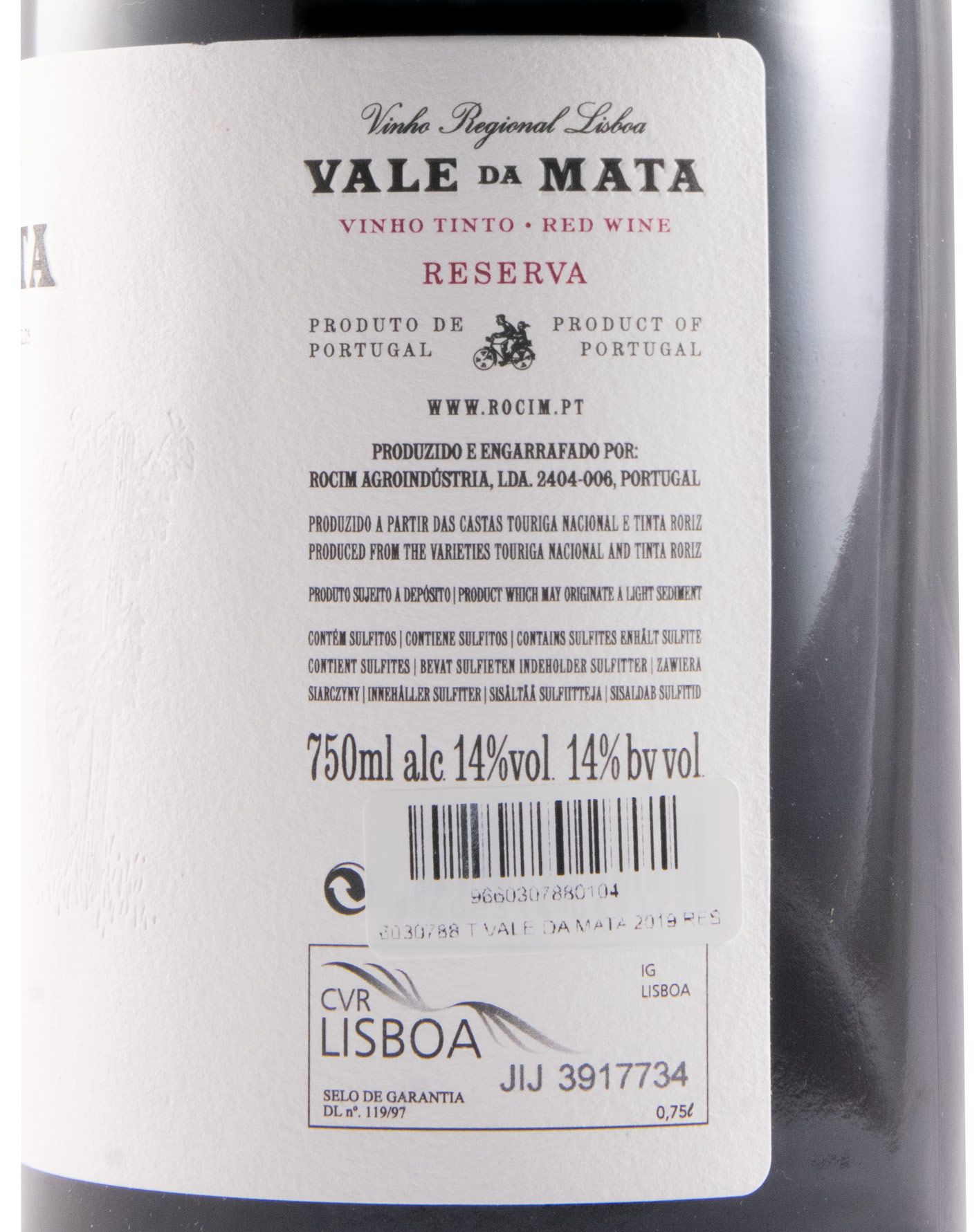 2019 Rocim Vale da Mata Reserva tinto