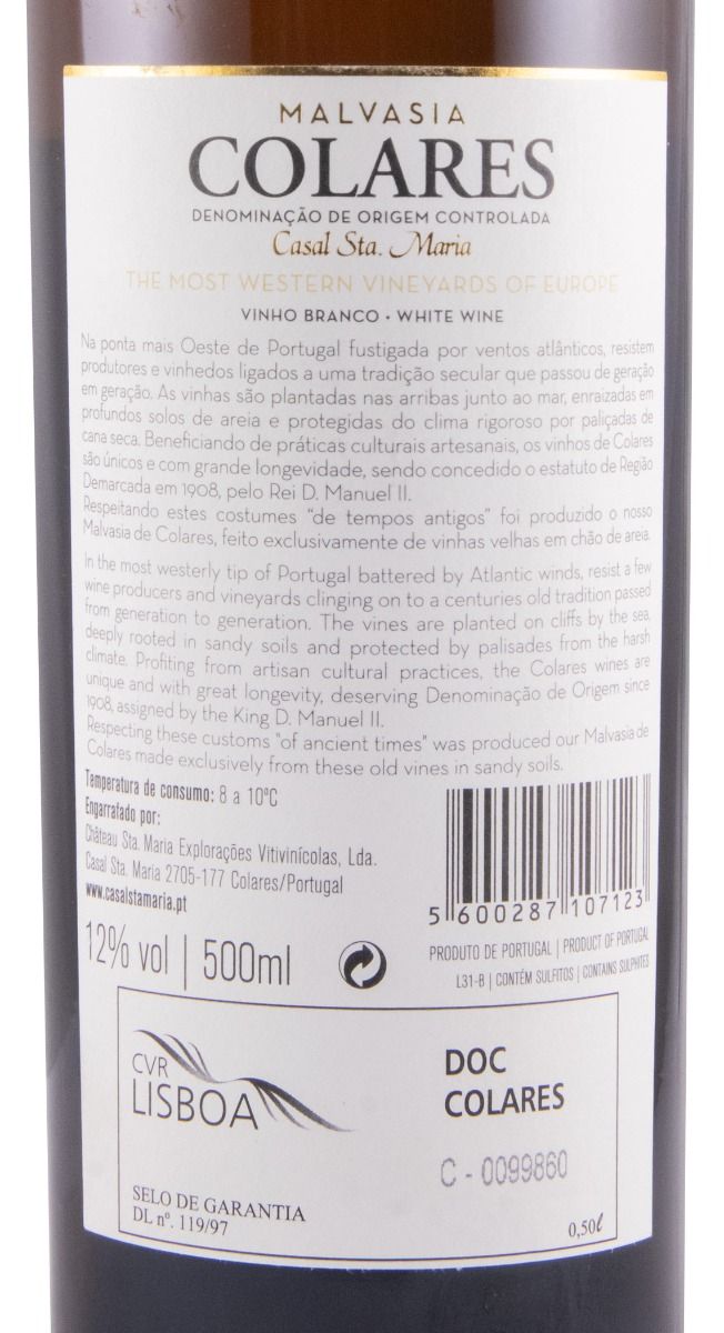 2013 Casal Sta. Maria Colares Malvasia white 50cl
