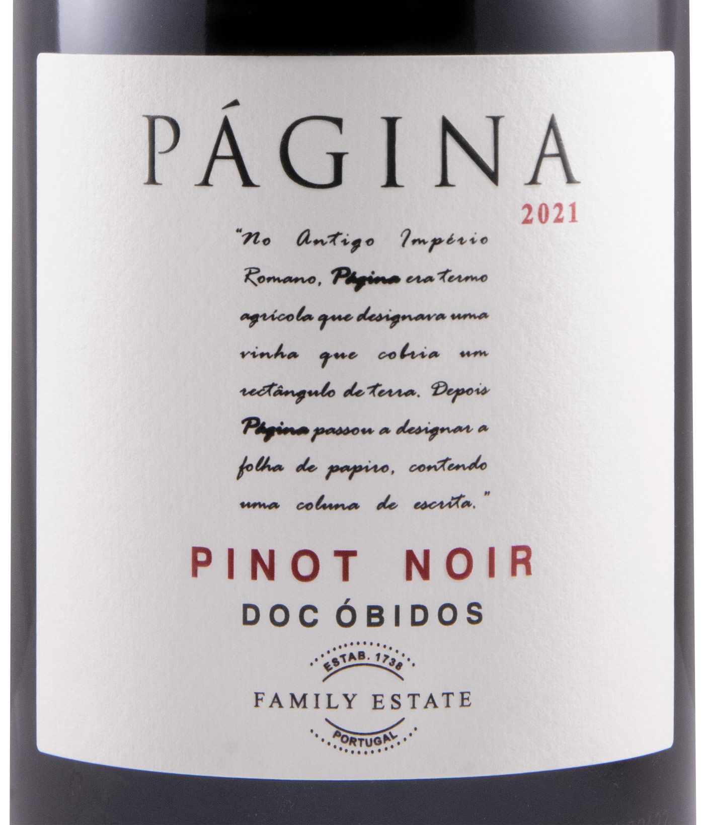 2021 Página Pinot Noir tinto