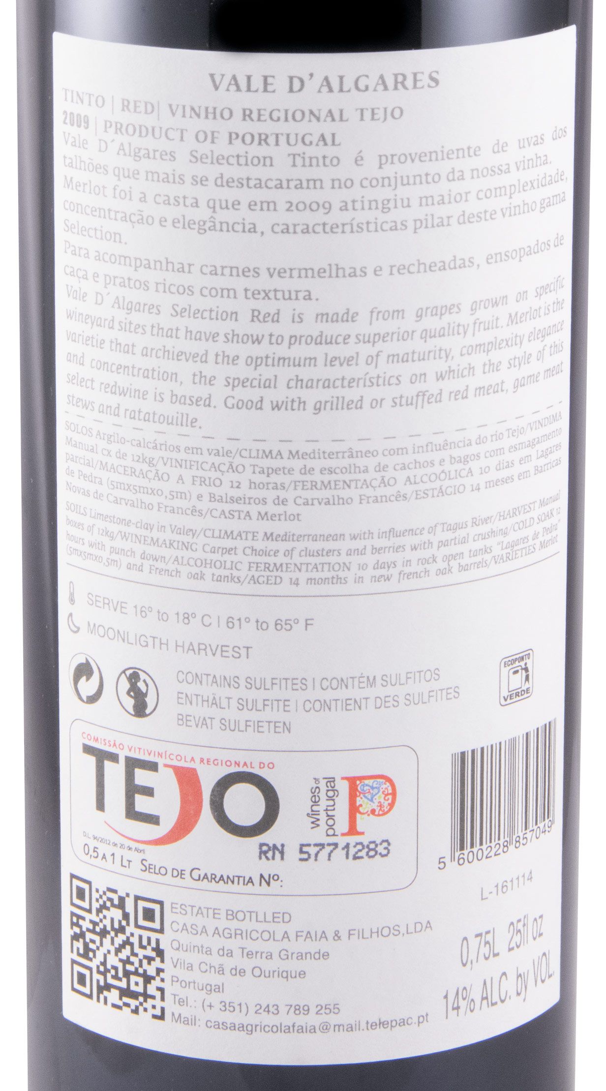 2009 Vale d'Algares Selection tinto
