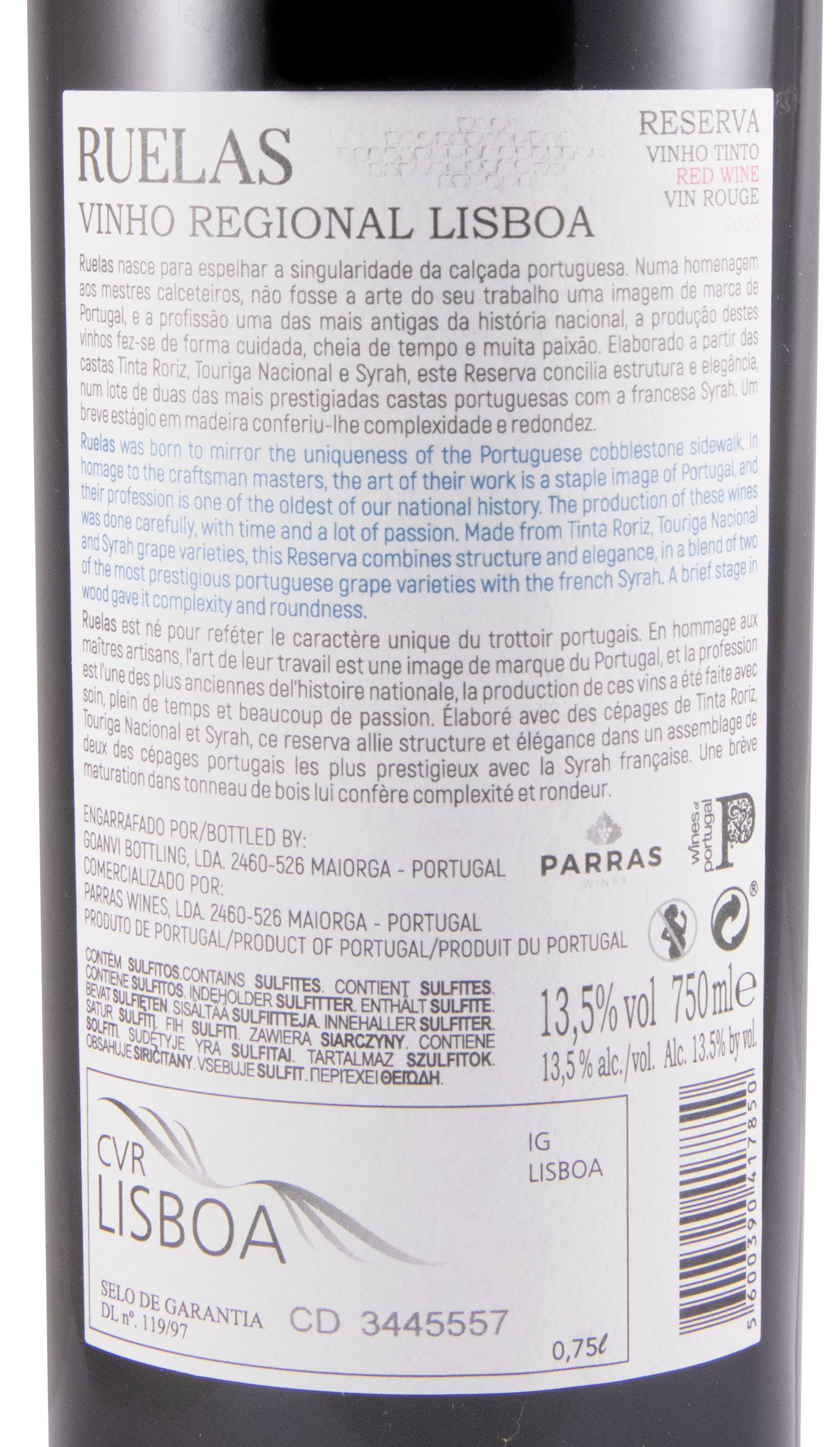 2020 Ruelas Reserva red