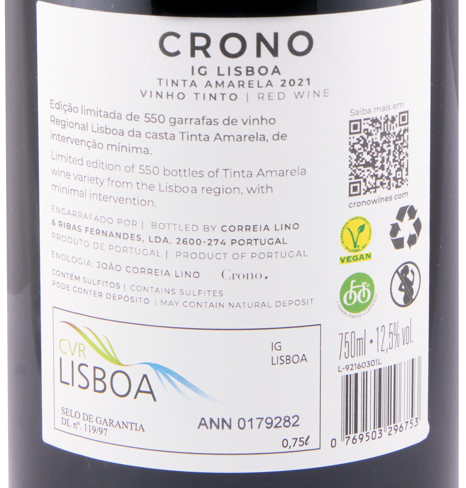 2021 Crono Tinta Amarela Edição Limitada tinto