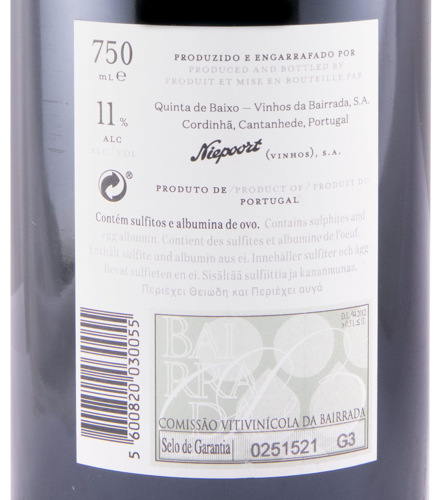 2014 Niepoort Quinta de Baixo Poeirinho Baga tinto