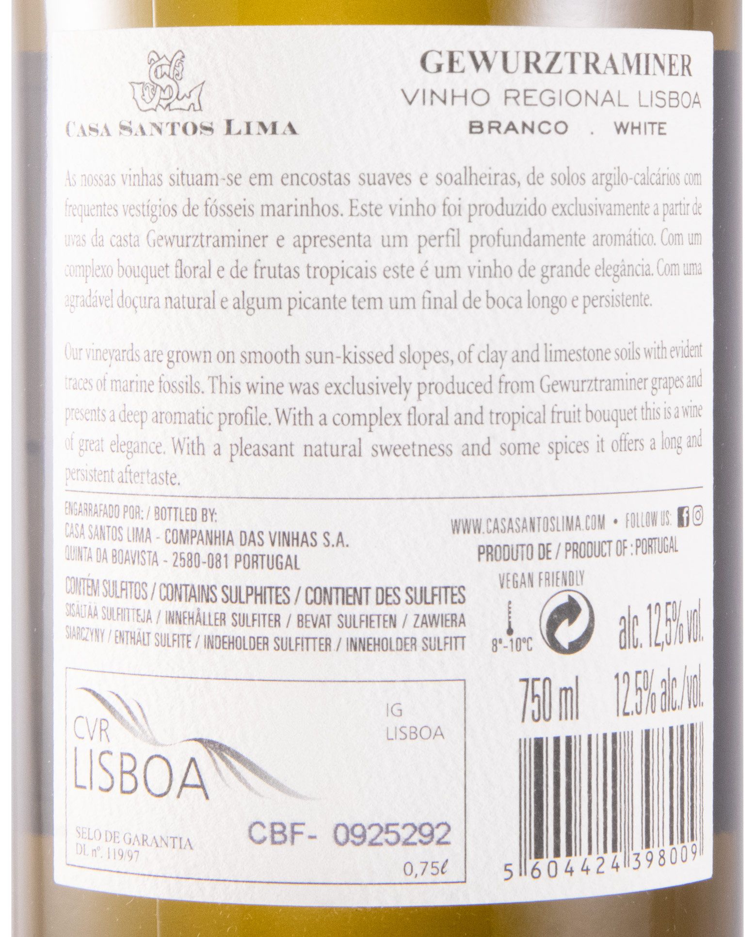 2022 Casa Santos Lima Gewürztraminer white