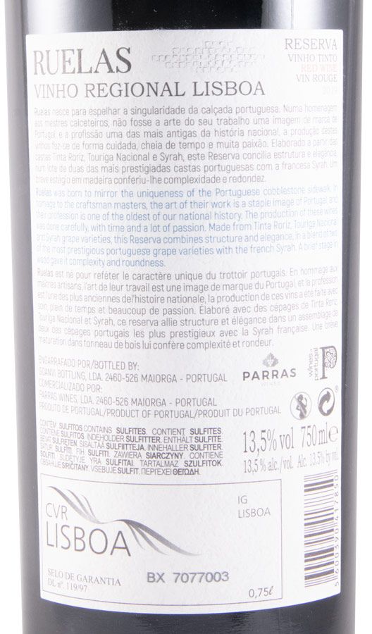 2019 Ruelas Reserva tinto