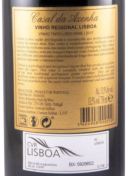 2017 Casal da Azenha red