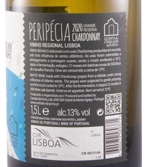 2020 Peripécia Chardonnay Grande Reserva branco 1,5L