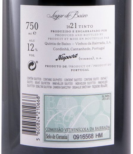 2021 Niepoort Lagar de Baixo tinto