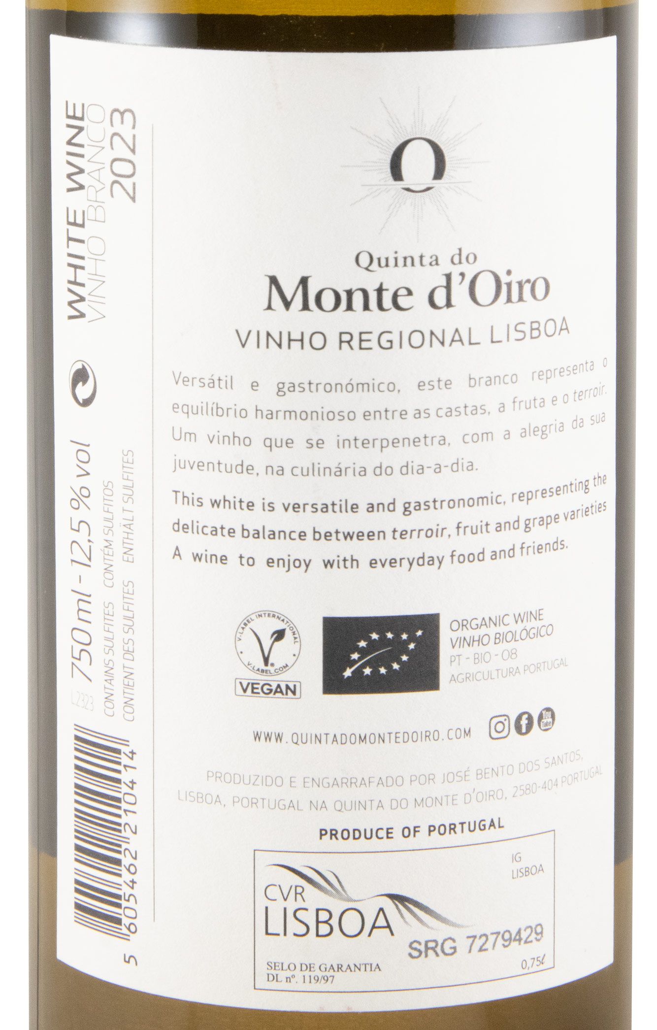 2023 Quinta do Monte d'Oiro organic white