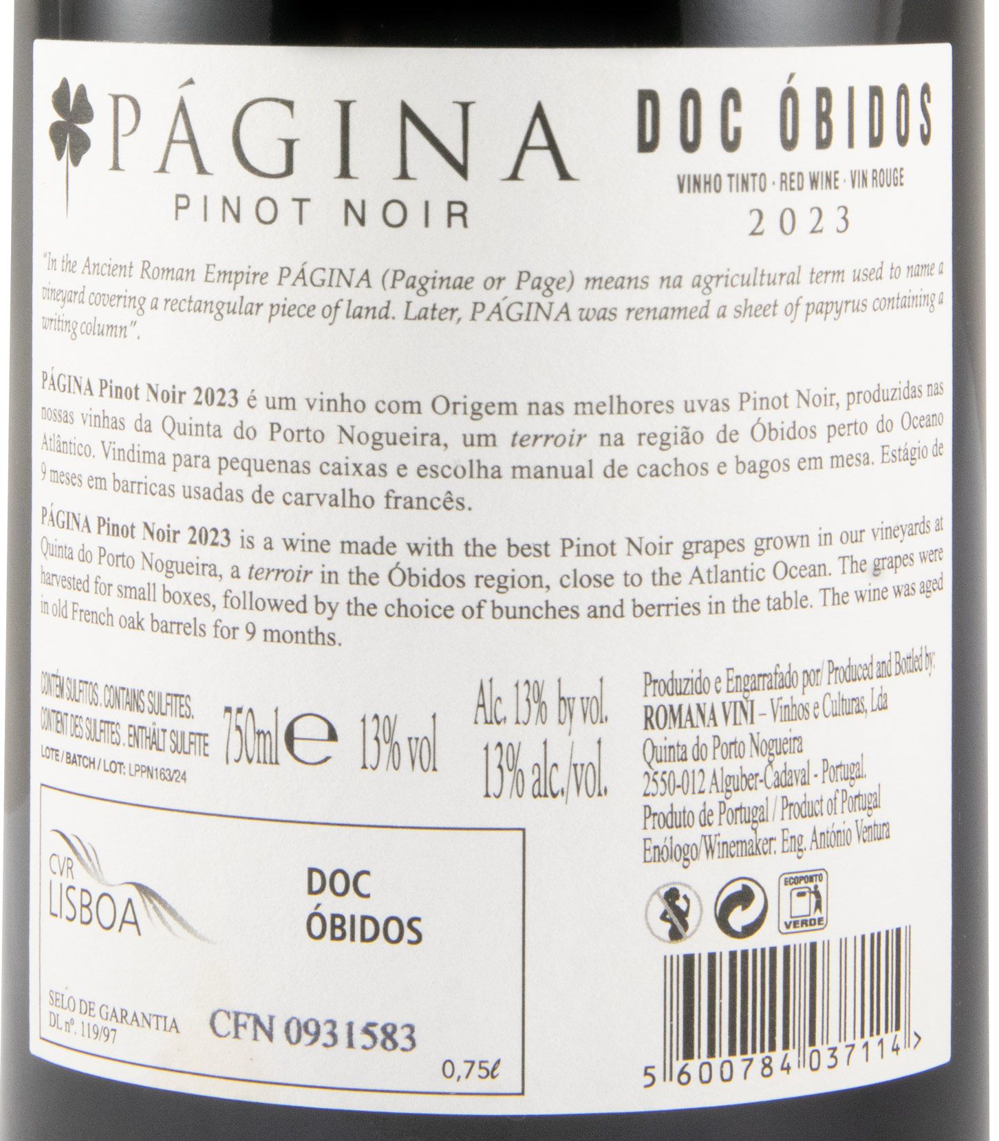 2023 Página Pinot Noir tinto
