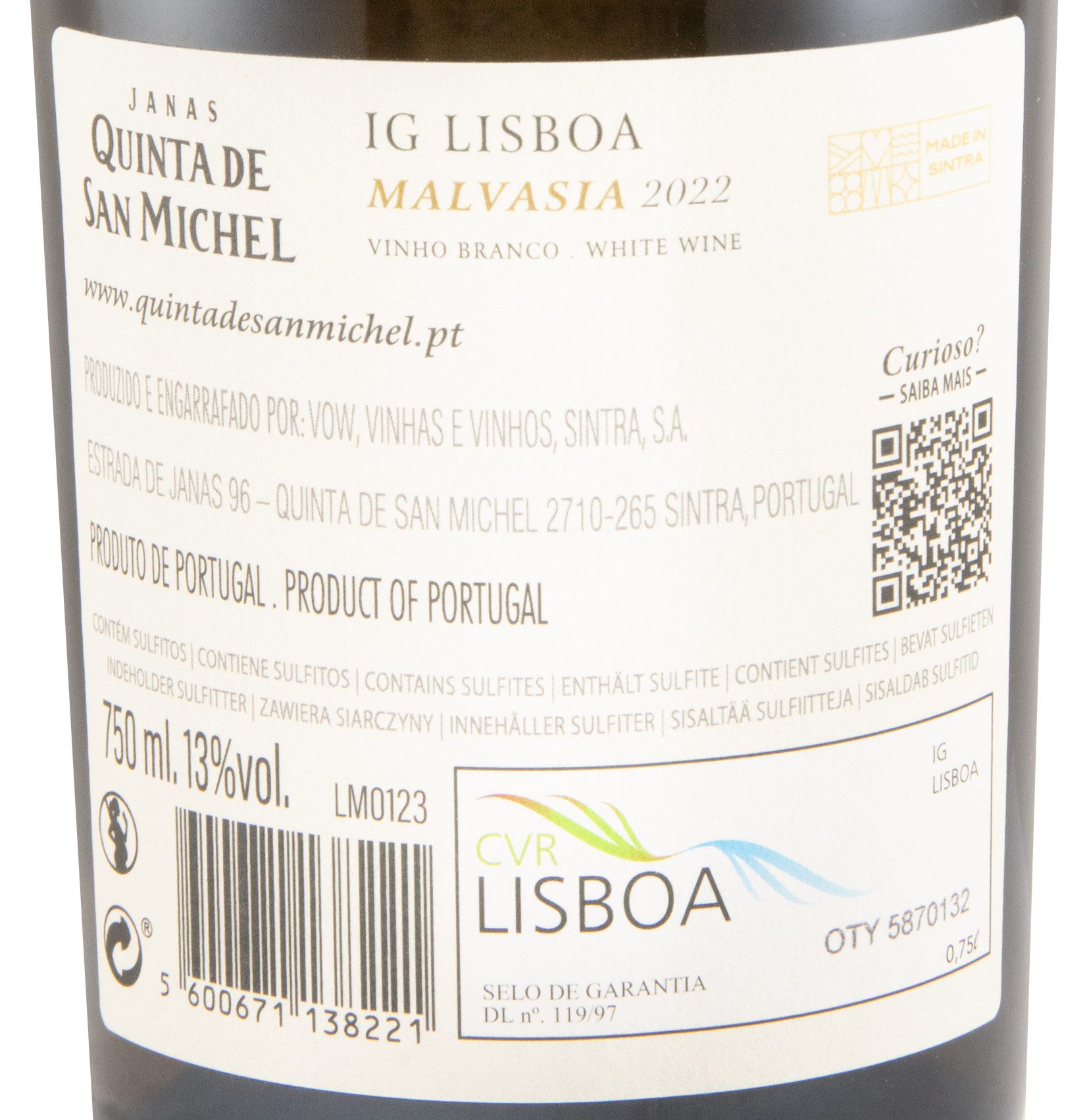 2022 Quinta de San Michel Malvasia de Colares white