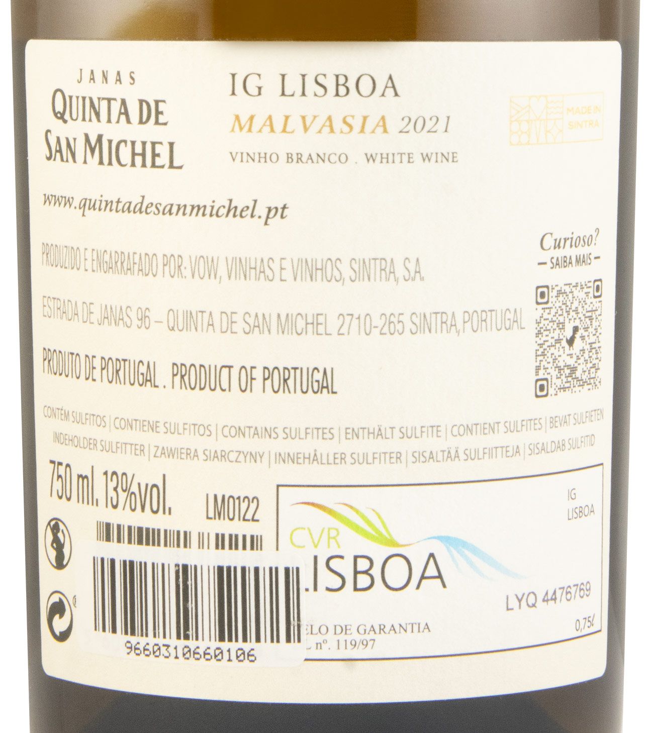2021 Quinta de San Michel Malvasia de Colares white