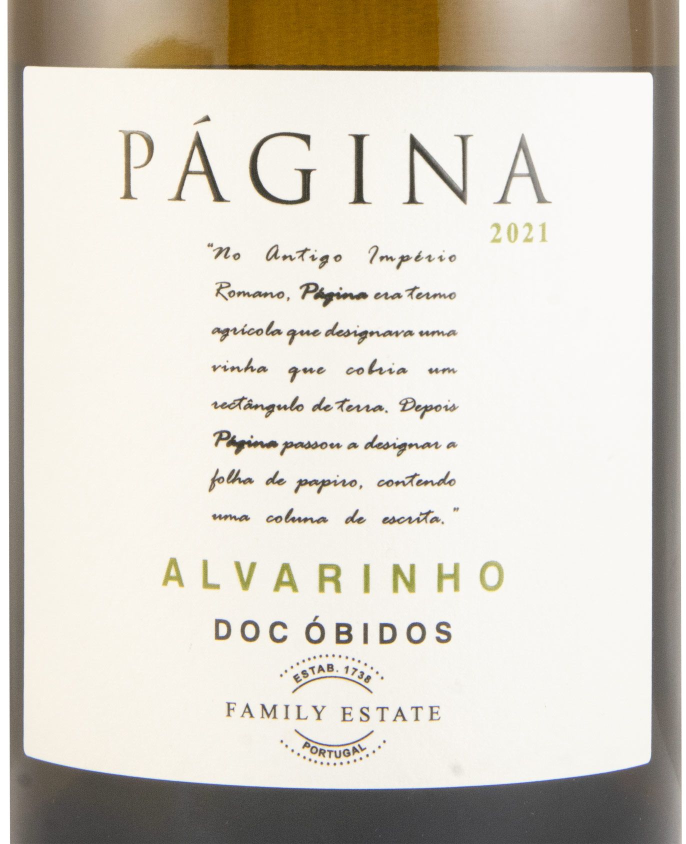 2021 Página Alvarinho branco