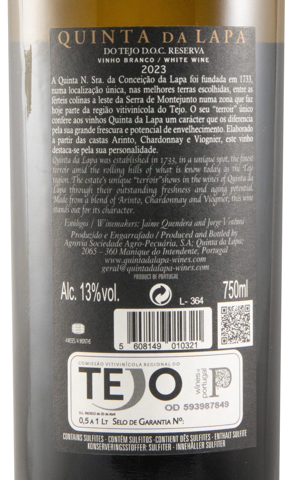 2023 Quinta da Lapa Reserva branco