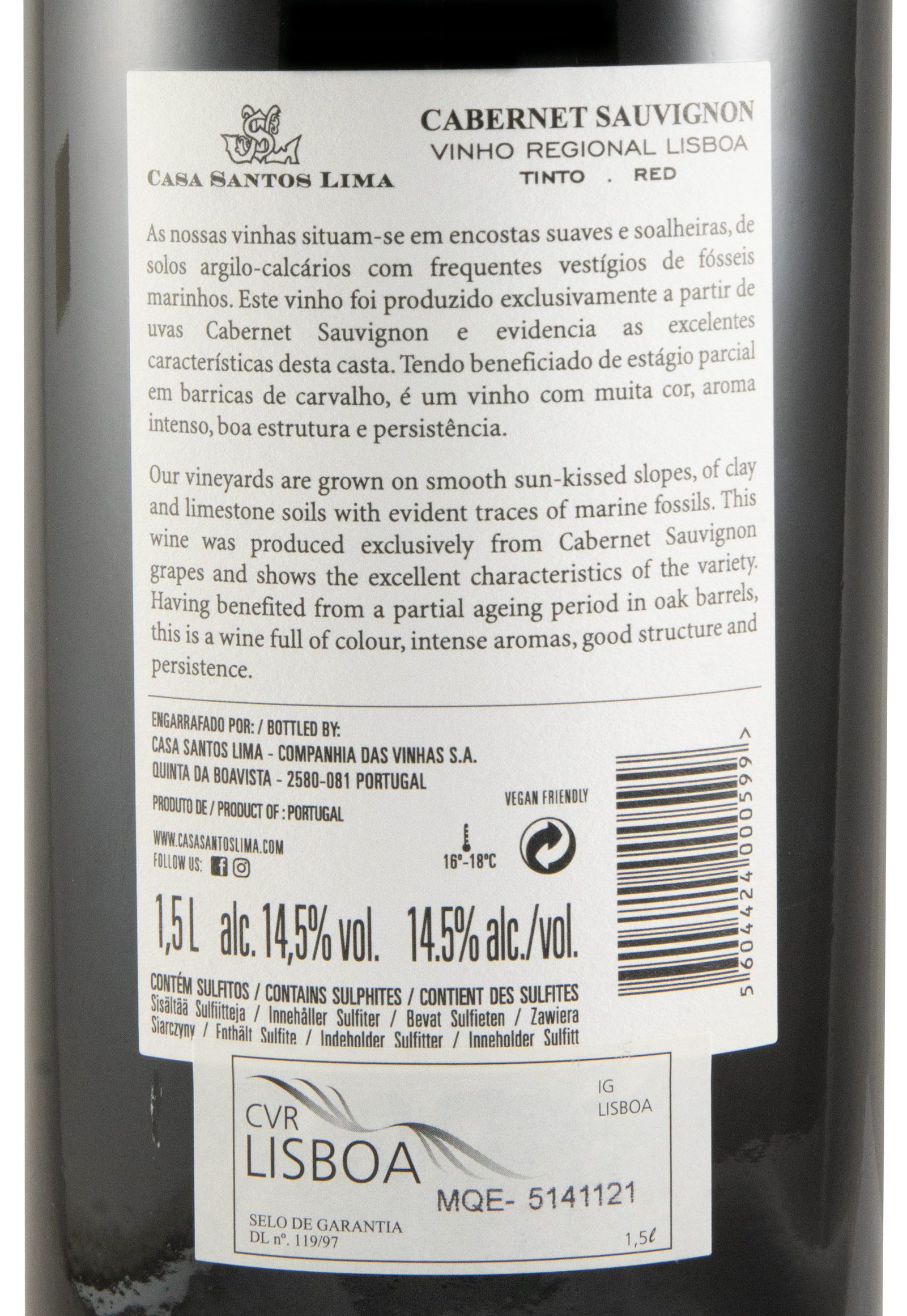 2022 Casa Santos Lima Cabernet Sauvignon red 1.5L