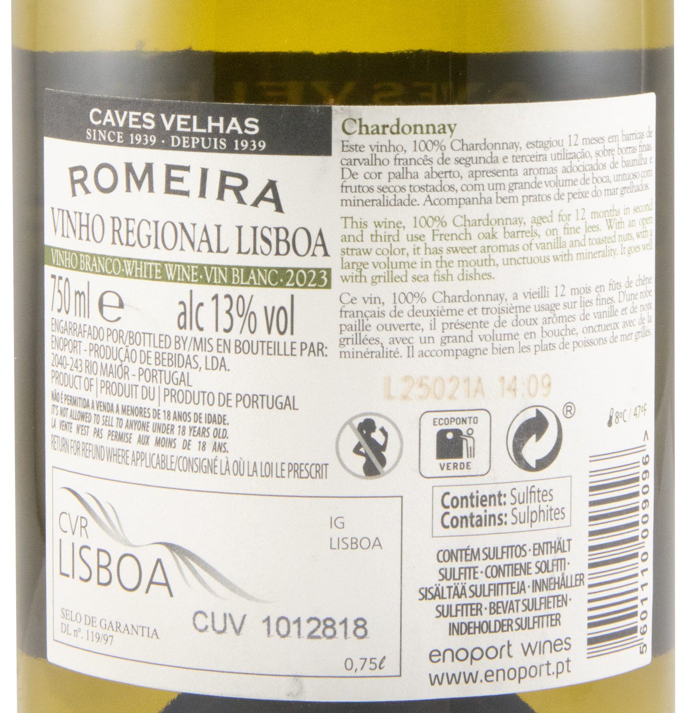 2023 Romeira Chardonnay branco