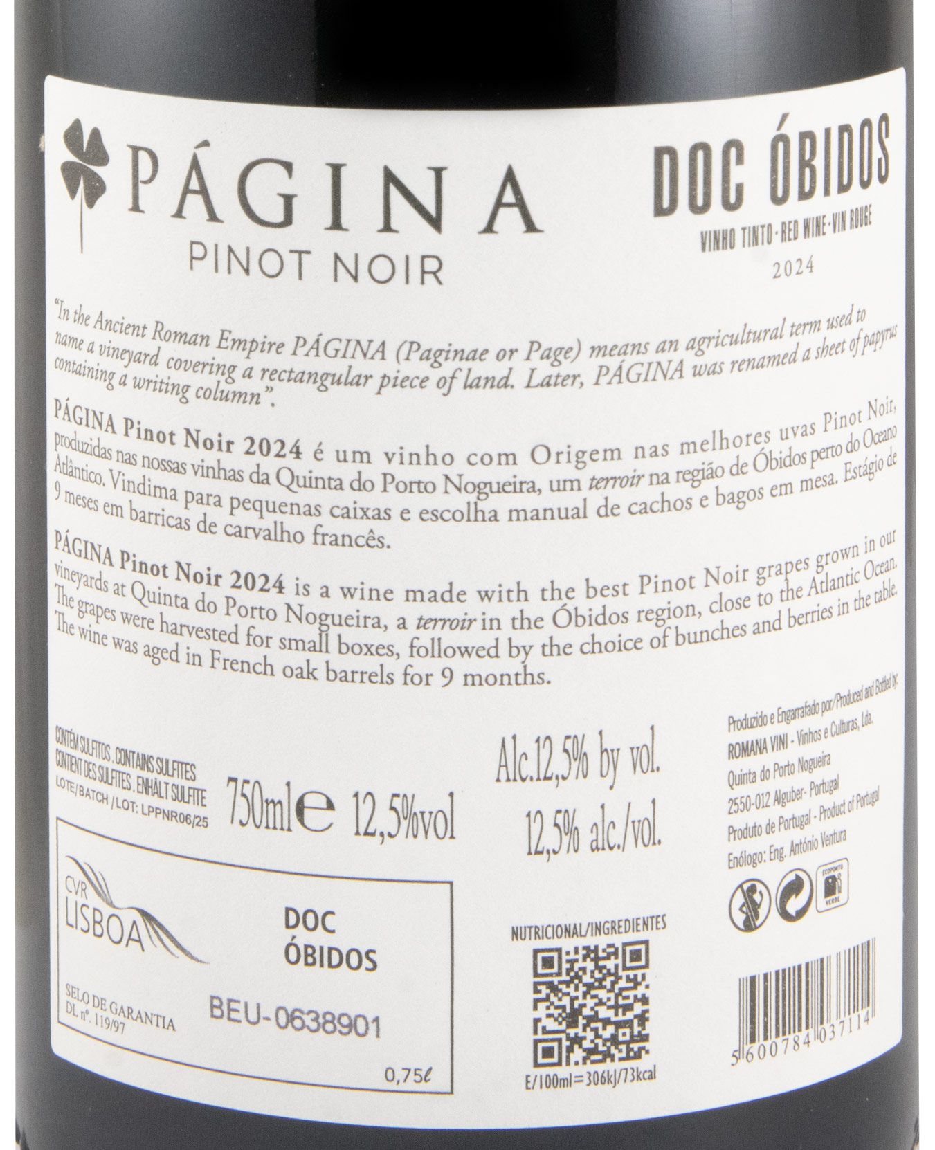 2024 Página Pinot Noir tinto