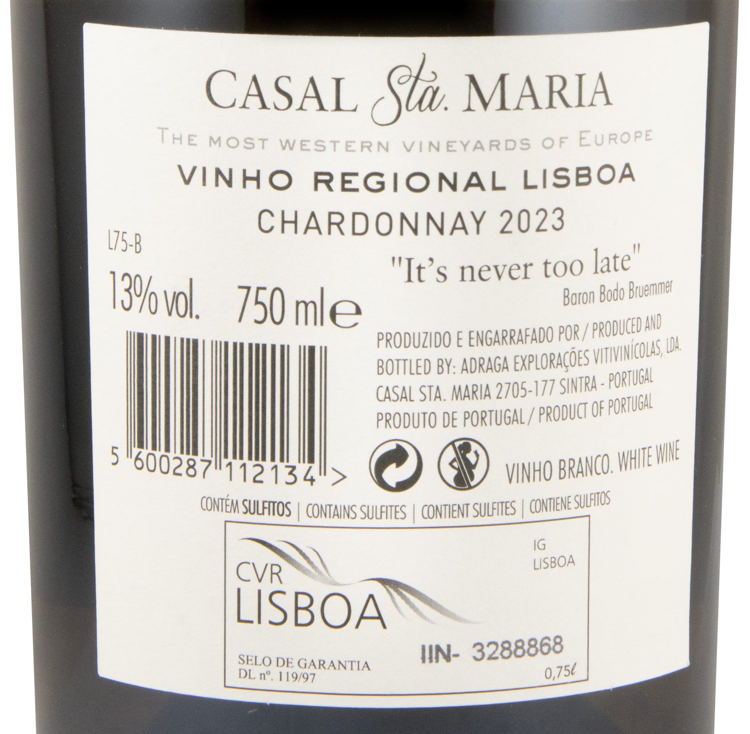2023 Casal Sta. Maria Chardonnay white