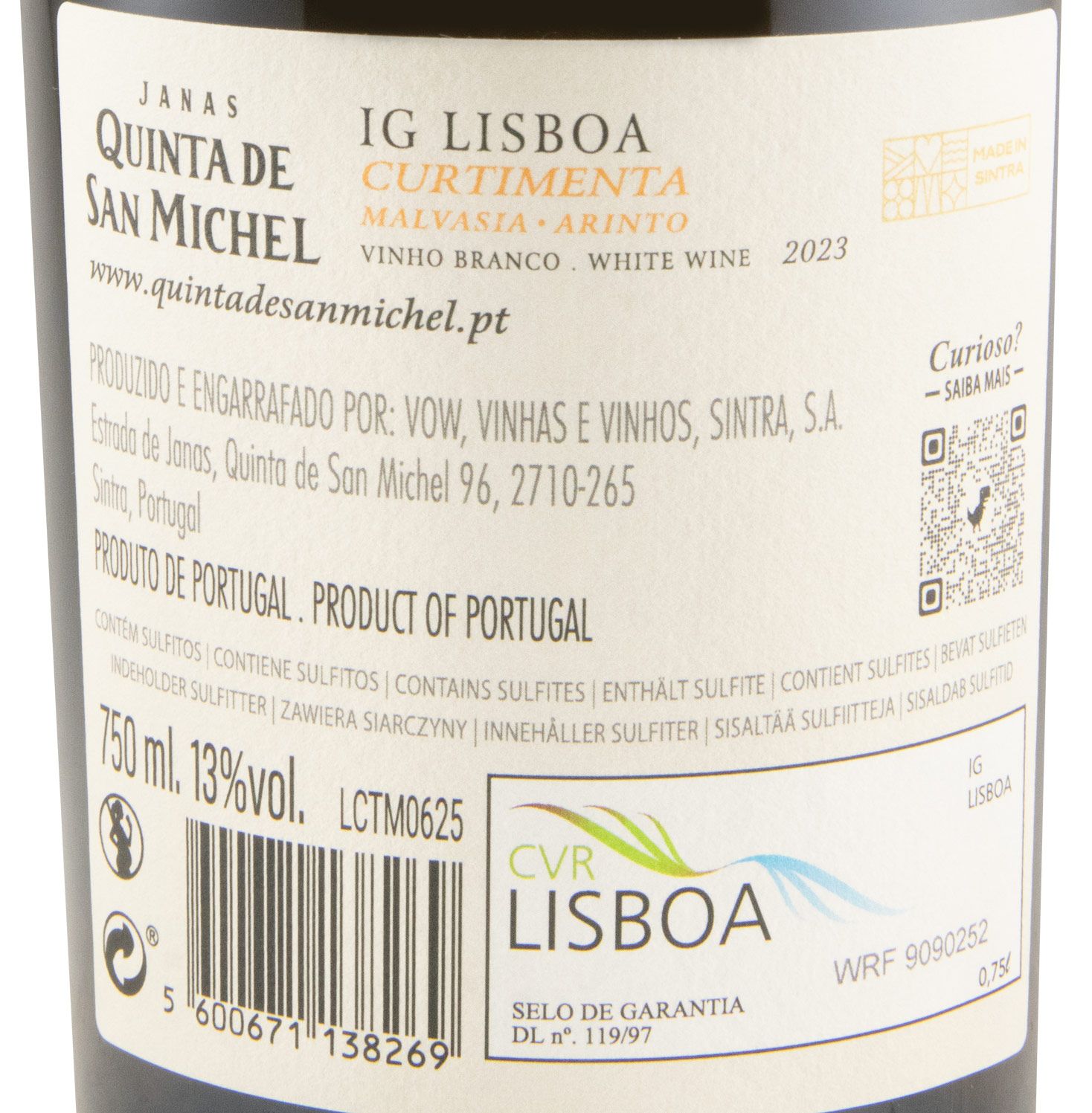 2023 Quinta de San Michel Curtimenta branco