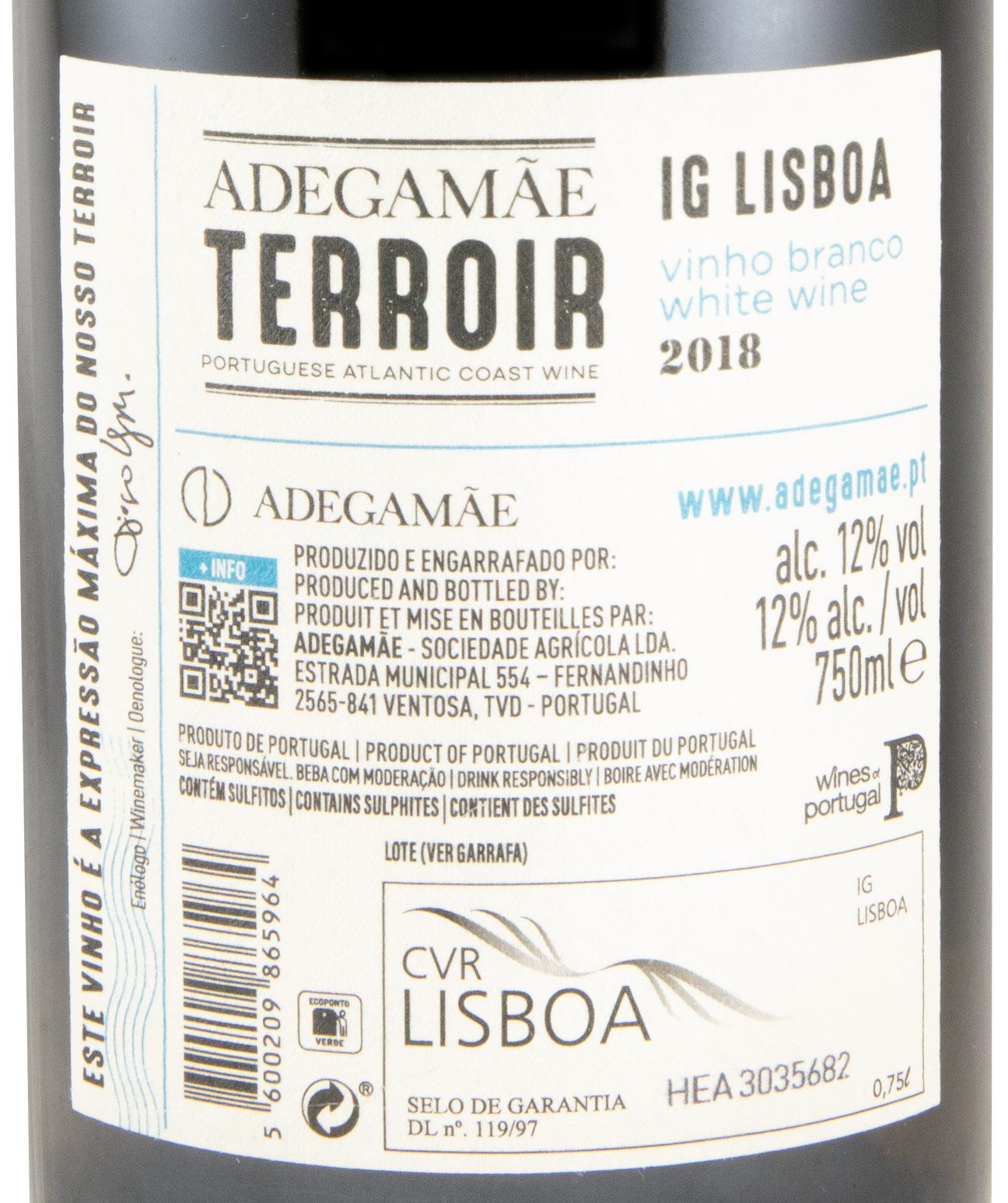 2018 AdegaMãe Terroir white