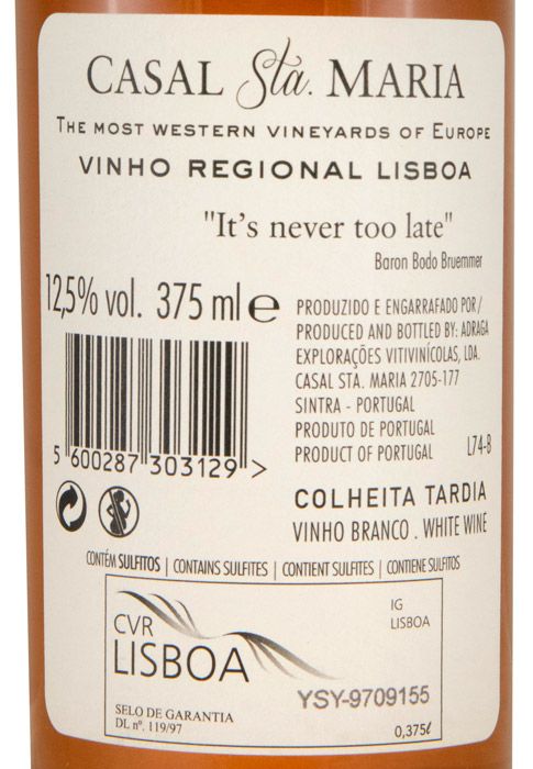 2020 Casal Sta. Maria Colheita Tardia white 37.5cl