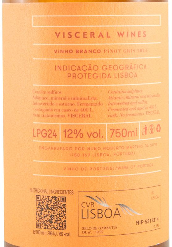 2024 Visceral Wines Pinot Gris white