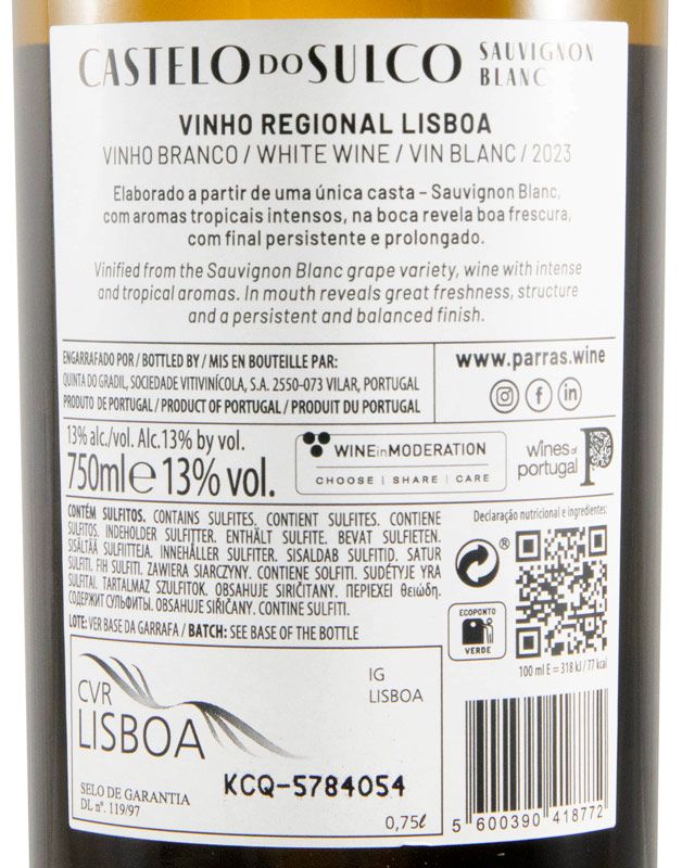 2023 Castelo do Sulco Seleção dos Enólogos Sauvignon Blanc branco